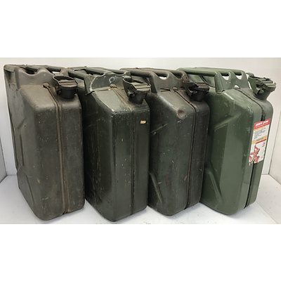 20L Fuel Containers -Lot Of Four