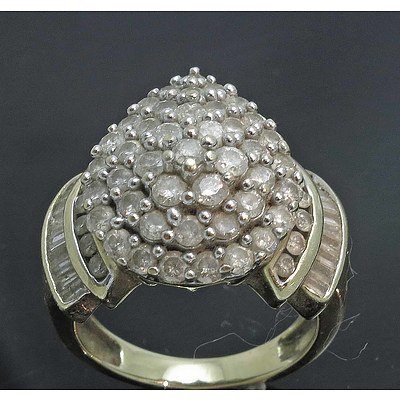 10ct White Gold 2 Carat Diamond Ring (Est Tdw)