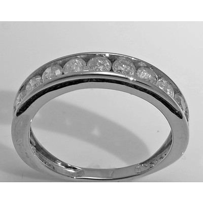 10ct White Gold One Carat Diamond Ring
