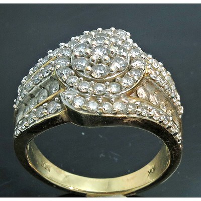 Two Carat Diamond Ring - 10ct Yellow & White Gold