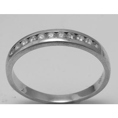 14ct White Gold Eternity Style Ring