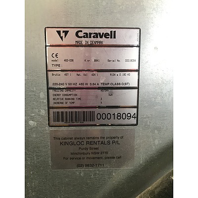 Caravell Brand Upright Display Fridge