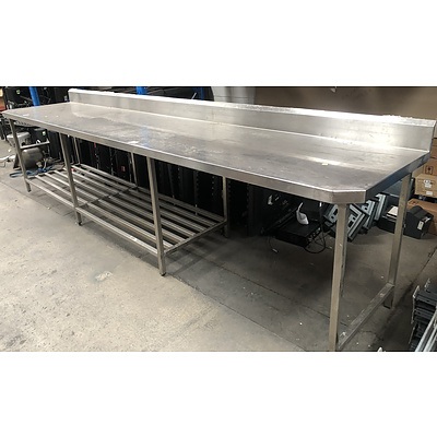 Substantial Stainless Steel Bench