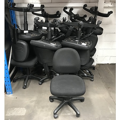 Office Desk Chairs -Lot Of Thirteen