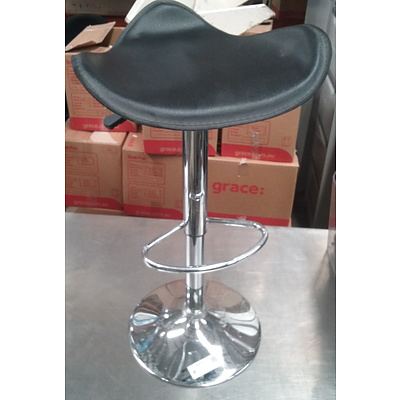 Collection of 6 Adjustable Bar Stools