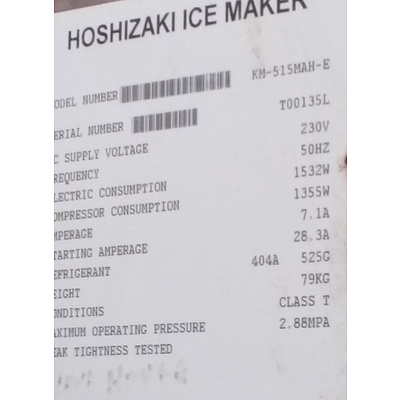 Hoshizaki Ice Maker with Hoshimaki Ice Storage