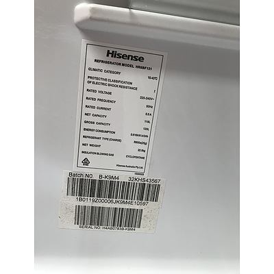 Hisense 120L Bar Fridge