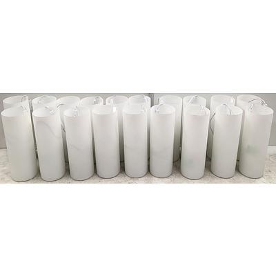 Contemporary Opaque Glass Lamps - Lot Of 18