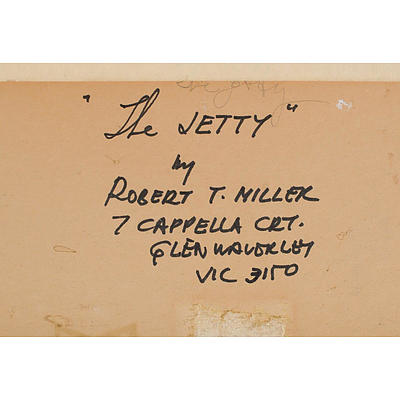 Robert Thomas MILLER, (b.1916-?) 'The Jetty', watercolour