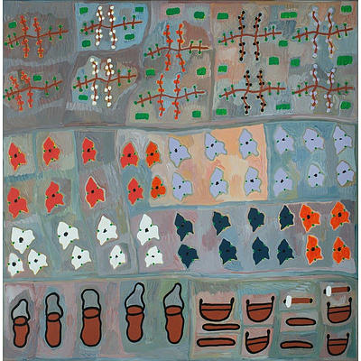 Sheena WILFRED (Aboriginal b.1967) Special Place, 2002, Acrylic on Canvas