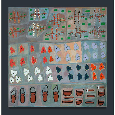 Sheena WILFRED (Aboriginal b.1967) Special Place, 2002, Acrylic on Canvas