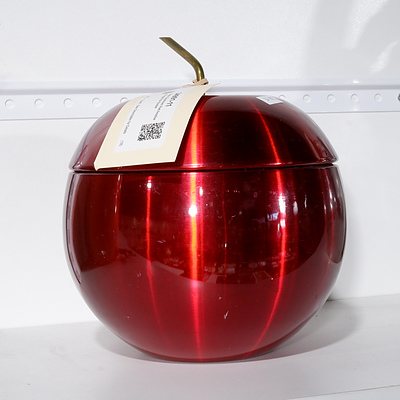 Retro Daydream Red Anodised Apple Ice Bucket