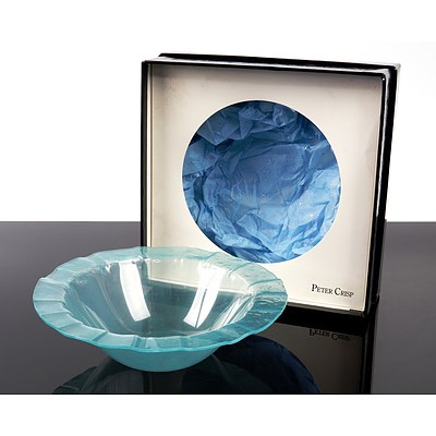 Peter Crisp Studio Glass Bowl in Original Box