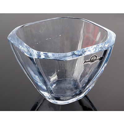 Vintage Strombergshyttan Sweden Studio Glass Bowl - Marked to Base
