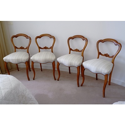 Four Victorian Mahogany Dining Chairs