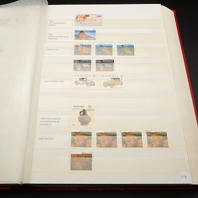 Two Albums of Australian Pre Decimal and Decimal Stamps 1880s -1988, Including Early Australian State Stamps