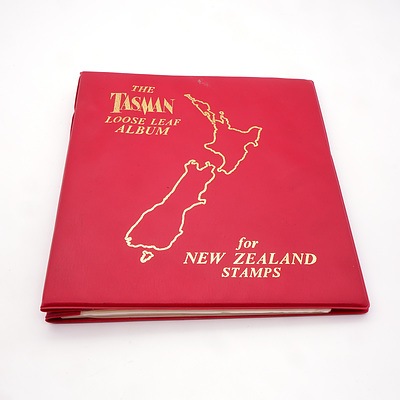 Near Complete The Tasman Loose Leaf Album for New Zealand Stamps