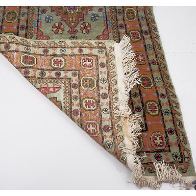 Tribal Caucasian Design Kazak Hand Knotted Wool Pile Rug