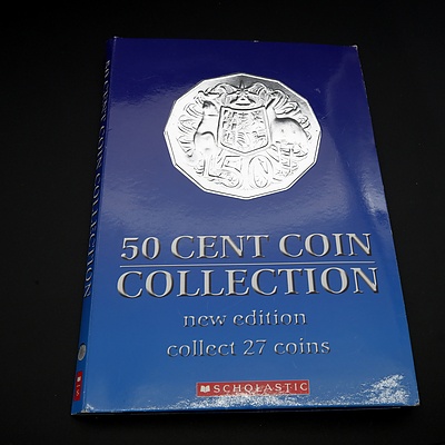 Scholastic 50 Cent Coin Collection, Include 27 Coins