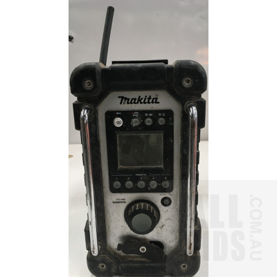 Makita BMR102 Radio, Ramset Drill And Assorted Fishing Gear