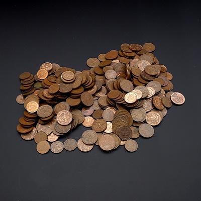 Large Collection of One and Two Cent Coins, 1.4Kg