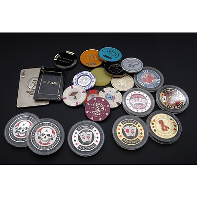 Collection of Casino Medallions and Token, (22)