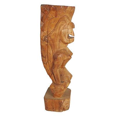 Vintage Hand Carved Totem Figure