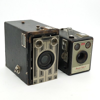 Kodak Brownie Junior Six-16 and Kodak Brownie Flash II Camera