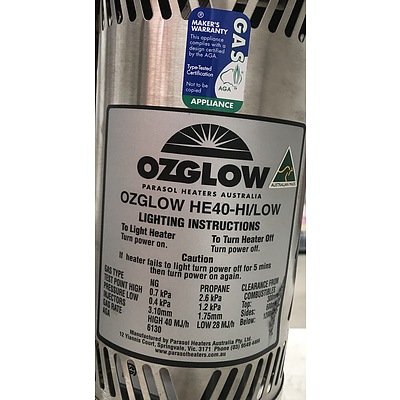 Ozglow H40 Hi/Low Gas Patio Heater