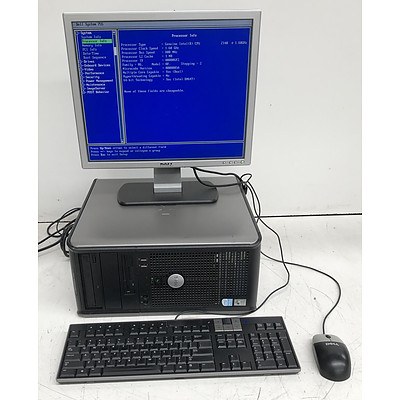 Dell OptiPlex 755 Intel (2140) 1.60GHz CPU Desktop Computer w/ Dell (SE197FPf) 19-Inch LCD Monitor