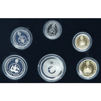RAM 'The Changeover' Fifty Years of Decimal Currency2006 Six Coin Proof Set