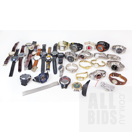 Large Collection of Gents and Ladies Wrist Watches, Casio, Citizen, Pulsar and More