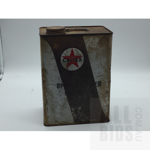 Vintage Caltex Oil Tin - One Gallon