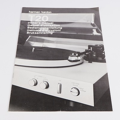 Vintage Harman/Kardon PM660 Integrated Amplifier, TU610 FM/AM Tuner and T20 Semi Automatic Turntable (3)