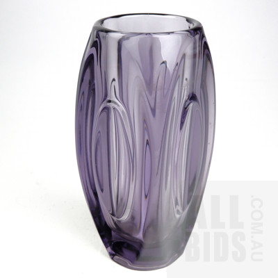 SKLO Union/Rosice Vase Czech Vase Designed by Rudolf Schrotter Circa 1950s