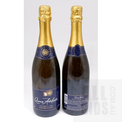 Two Woodley Queen Adelaide Brut Champagnes, 750ml