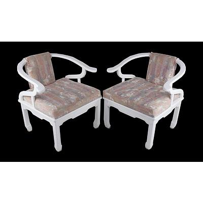 Pair of Vintage Van Treight Dynasty Party Chairs Circa