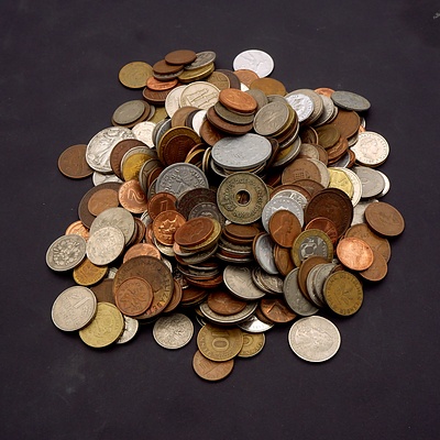 Collection of International Coins, America, France, Indonesia, United Arab Emirates and More