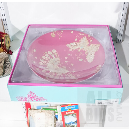 Royal Albert Zandra Rhodes Butterfly Plate in Original Box