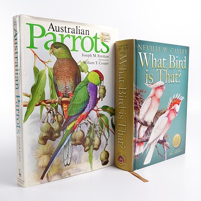 J M Forshaw, W T Cooper, Australian Parrots, Lansdowne Editions, Melbourne, 1981 and N W Caley, What Bird is That, 2011 Signature Edition, Australia Heritage Publishing, Sydney,