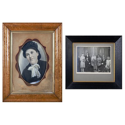 Two Framed Vintage Photographic Portraits (2)