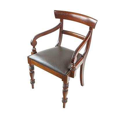 Antique Australian Cedar Carver Chair, 20th Century