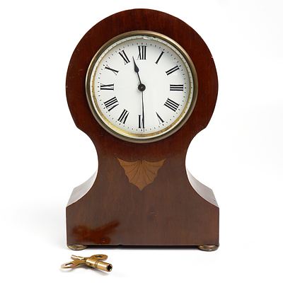 Antique R. & Co French Mahogany Cased Mantle Clock