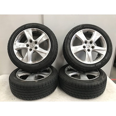 Enkai Honda Rims and Tyres -Set Of Four