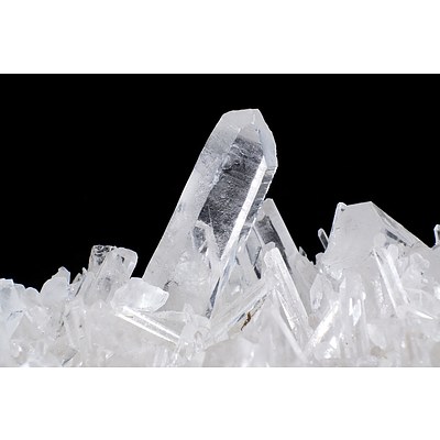 Large Clear Quartz Crystal Cluster Specimen