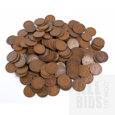 Collection of 1940s Australian Pennies 2.02 kilograms