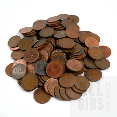 Collection Australian Half Pennies 1917-1964 0.8 Kilograms