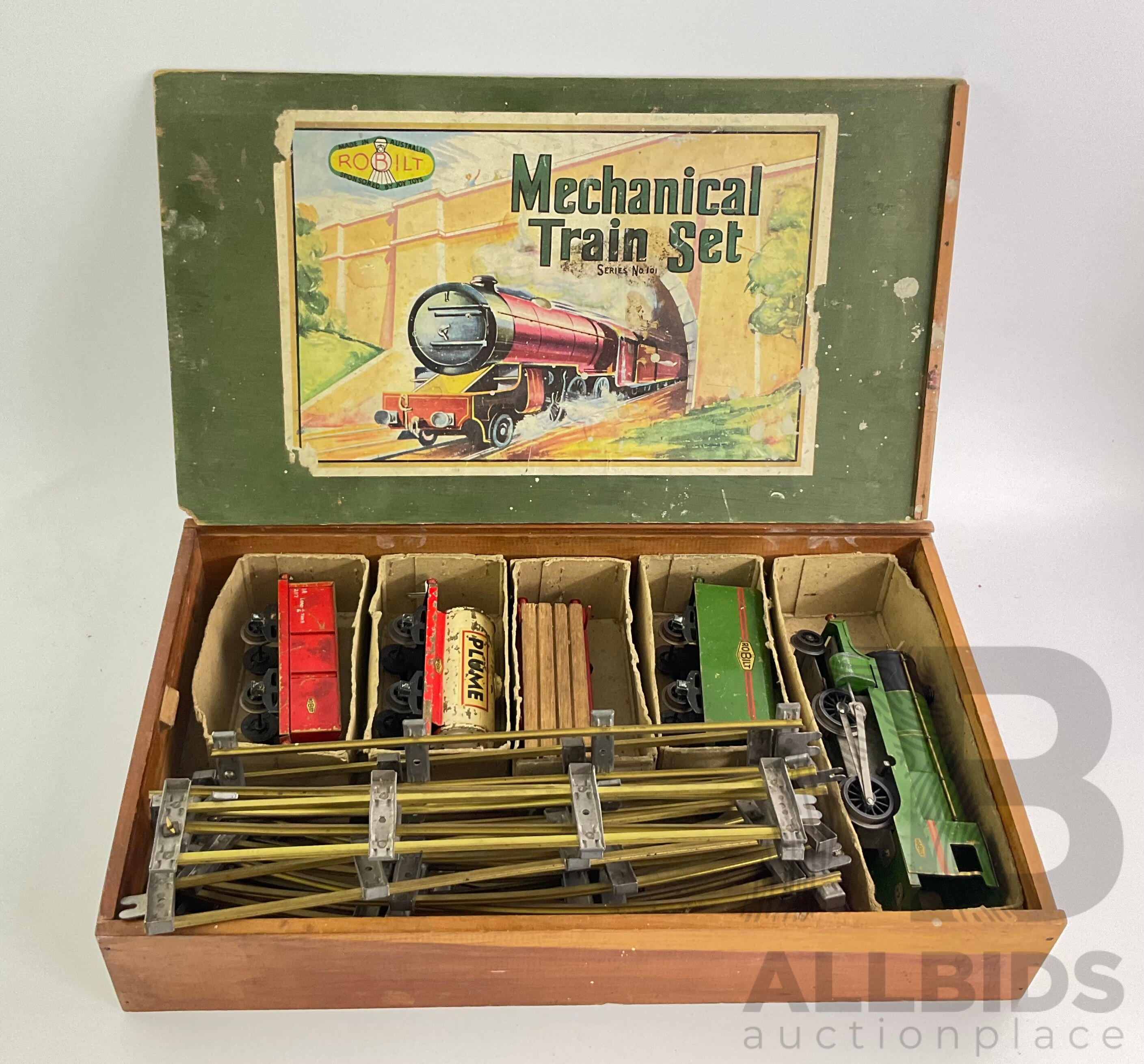 Mechanical best sale train set