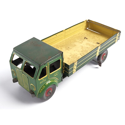 Vintage English Tin Toy Military Truck