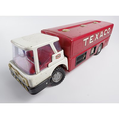 Large Brown and Bigelow USA Tin Toy Texaco Tanker